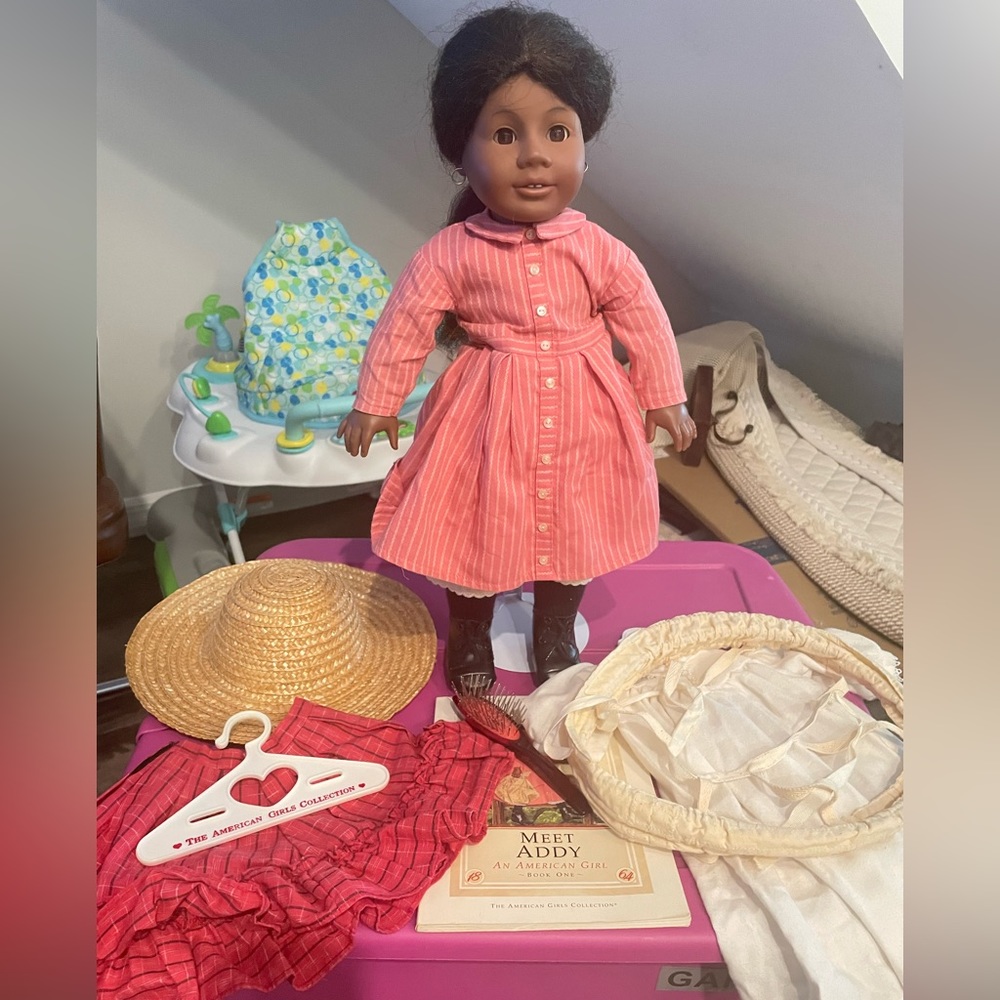 Vintage American girl doll addy and accessories